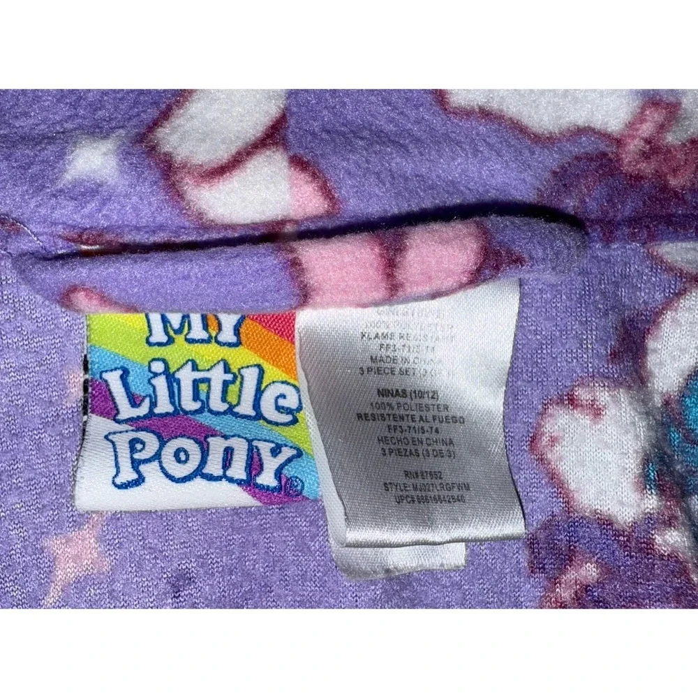 2012 ~ My Little Pony ~Purple Bathrobe Robe Size 10 Tie Waist OLDER STYLE PONIES